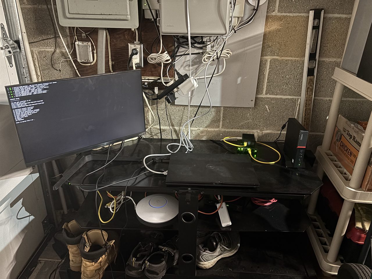 Operating while hood is closed